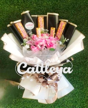 Buket Bunga Coklat Silverqueen