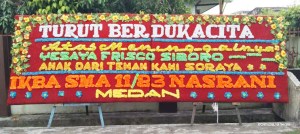 papan bunga dukacita Medan